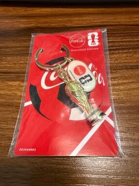 Coca-Cola FIFA World Cup Trophy Keychain collectible
